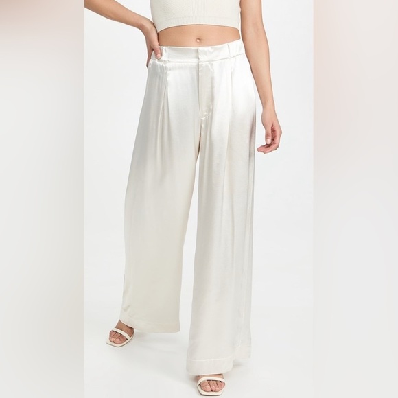 Free People| ‘Good Days’ Relaxed Satin Wide-Leg Trouser - Picture 6 of 8